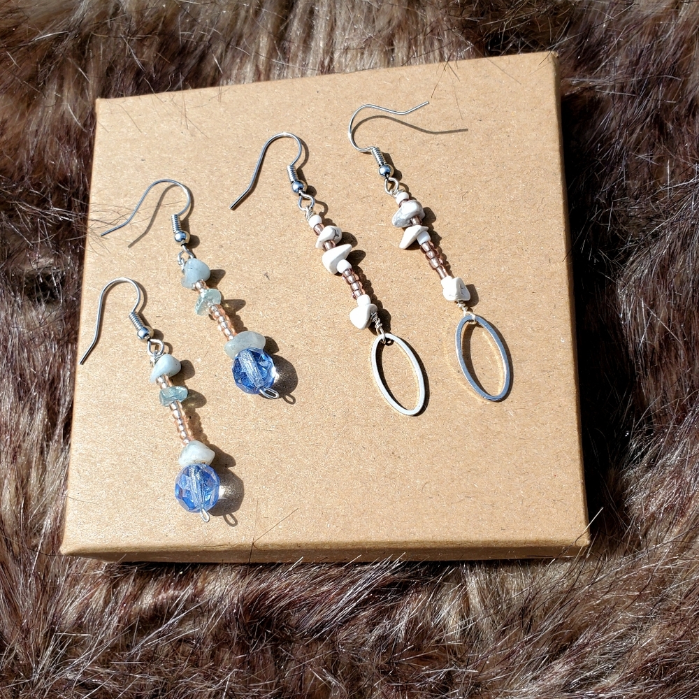 🦋Crystal Earrings Set